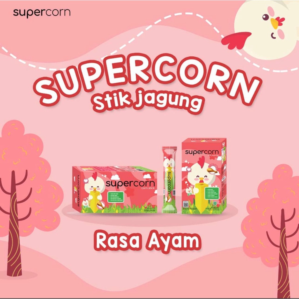 

Supercorn Stik Jagung Rasa Ayam 120gr (1 Box)