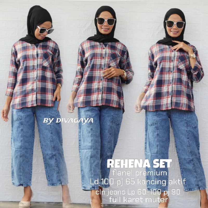 REHENA SET FLANEL