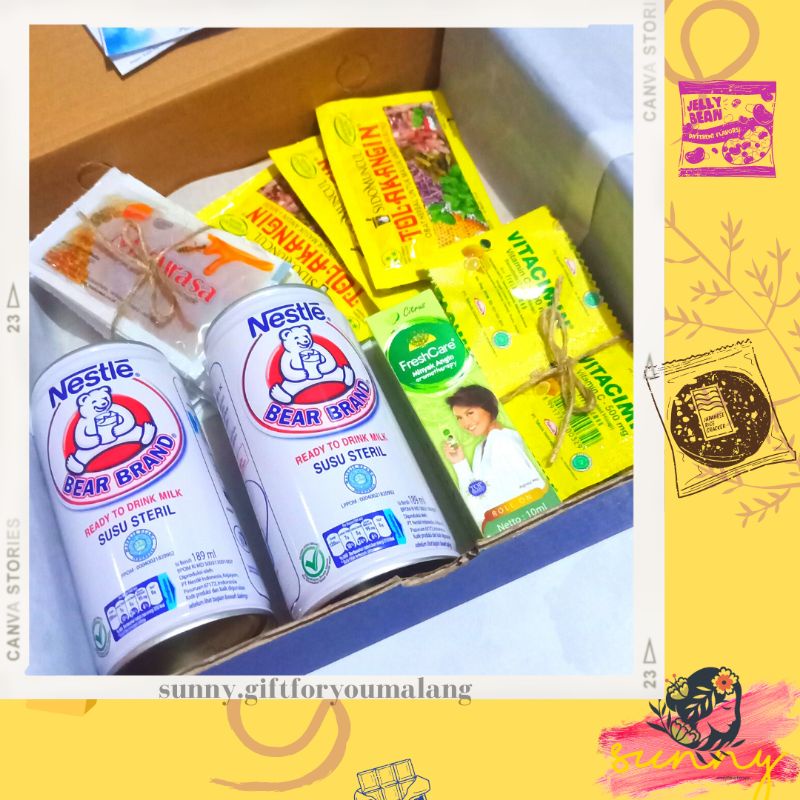 

CUSTOM GIFT BOX VITAMIN HEALTHY BODY CARE KADO ULTAH WISUDA ANNIVERSARY UNIK HAMPERS MALANG