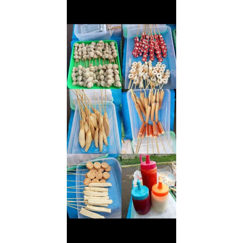 

Sosis , Duo Twister, Otak Otak, Fish Roll, Skalop,Bakso, Kornet, Krabs