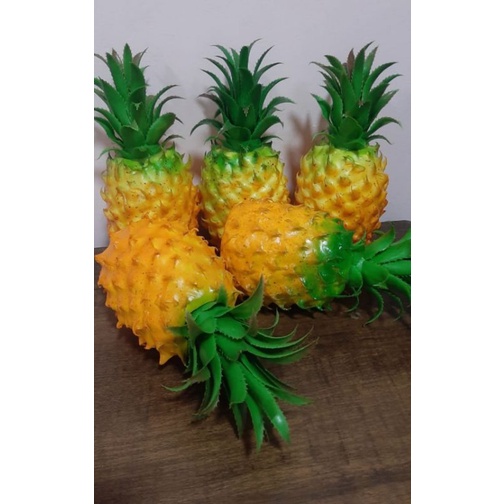 replika buah nanas hias buah pajangan pineapple fake nanas artifisial buah fruits pajangan jus buah
