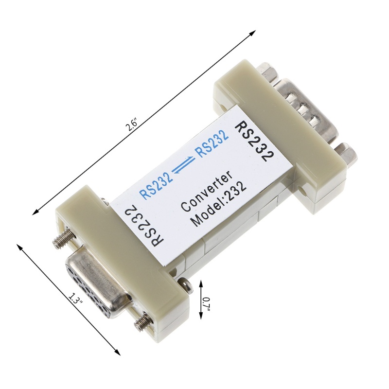 Btsg DTECH RS232 to RS232 Adaptor Serial RS232 Female to RS232 Female Converter Kompatibel Perangkat RS-232 Standar