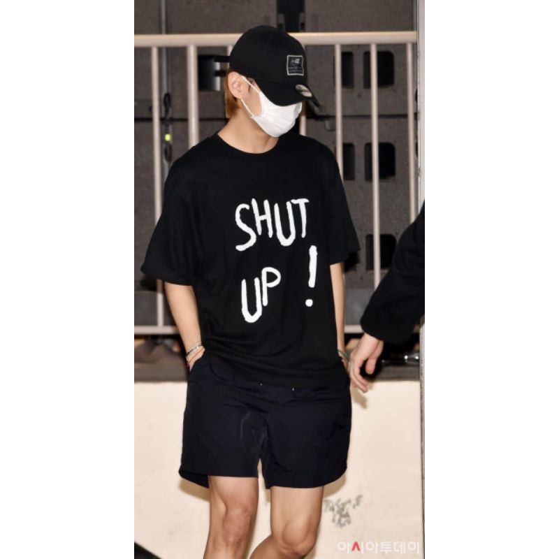 MILIK KAOS TSHIRT SHUT UP KAOS TAEHYUNG BTS