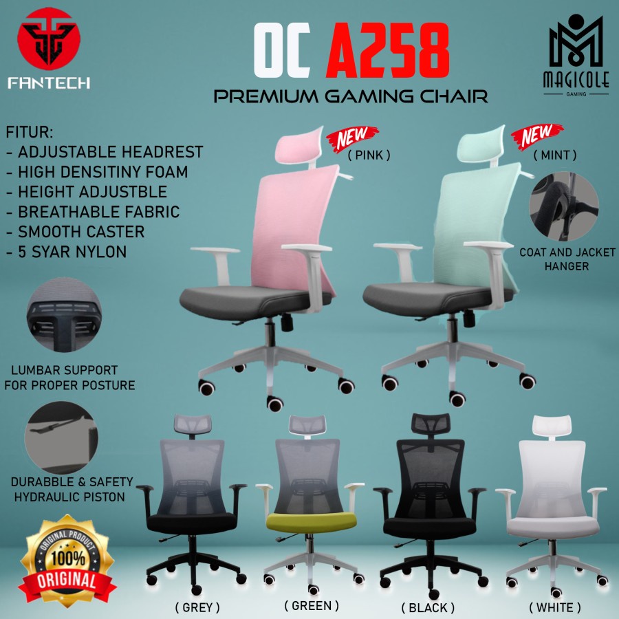Fantech OC A258 / OC-A258 Premium Gaming Chair / Kursi Gaming