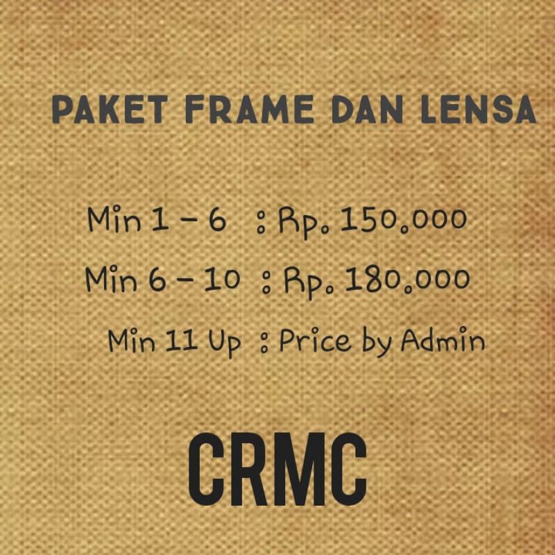 Lensa minus CRMC