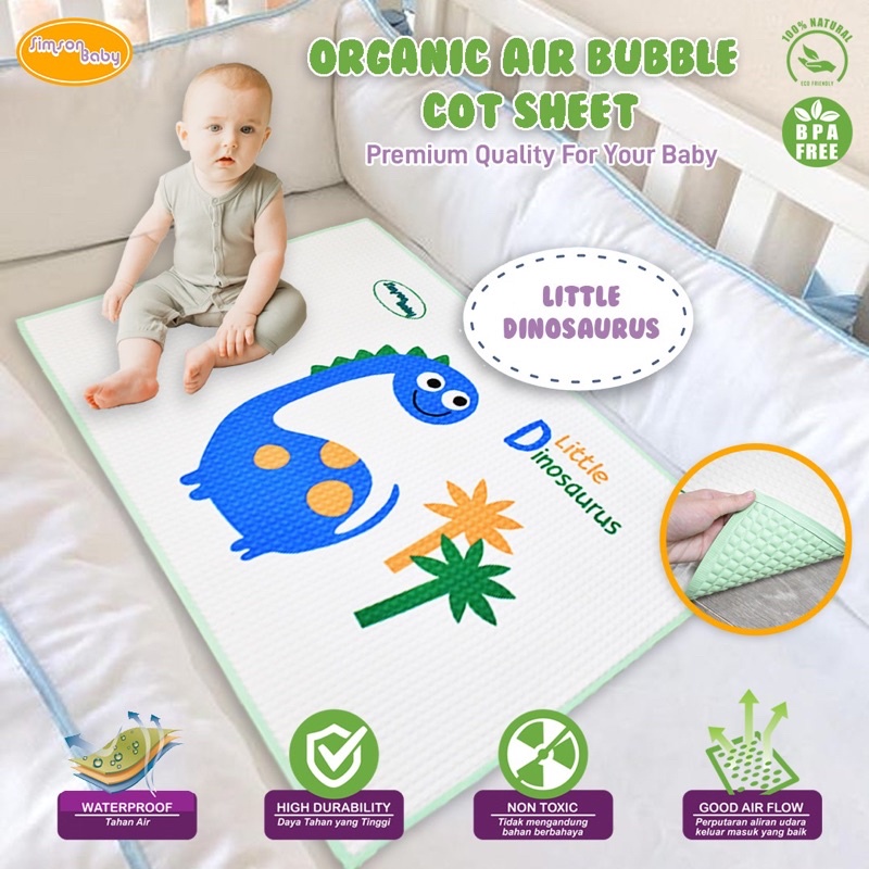 SIMSON BABY PERLAK ORGANIC - Perlak bayi 90 x 60 cm