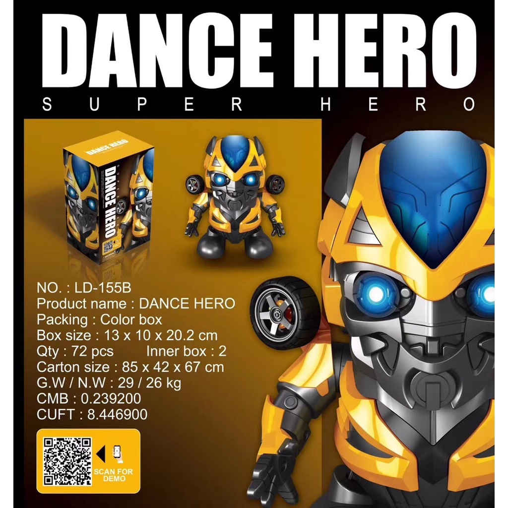 MAINAN ROBOT AVENGER DANCE HERO  BUMBLEBEE  PENARI SUPER HERO DANCING