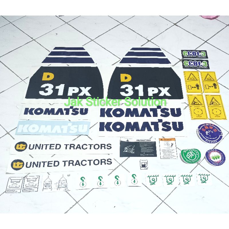 

Stiker Dozer Komatsu D31PX-22