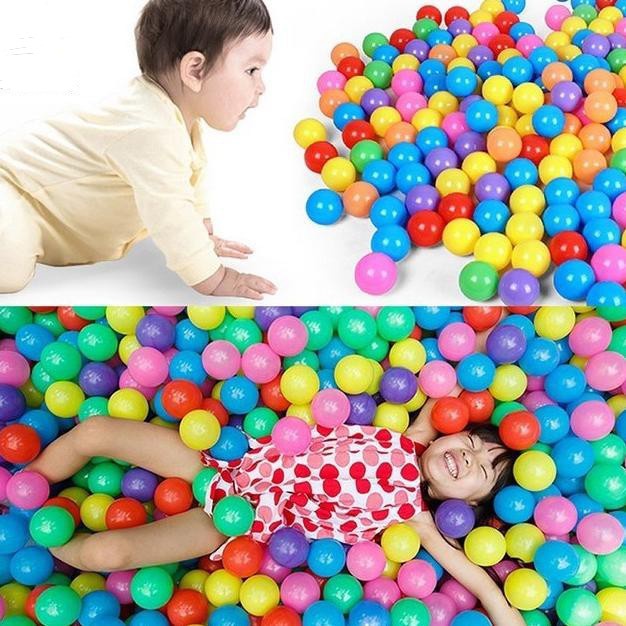 Mainan Anak Mandi Bola Isi 50 Pcs Warna Warni CERAH Bahan Plastik SNI