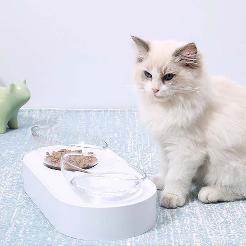 PETKIT FRESH NANO Adjustable Feeding Double Bowl Set - Mangkuk Tempat Makan dan Minum Hewan Anjing Kucing