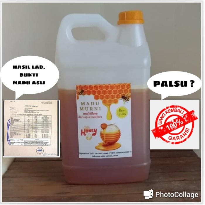 

madu- madu asli grosir 5000 gram / 5 kg perasan madu sarang melifera -madu.