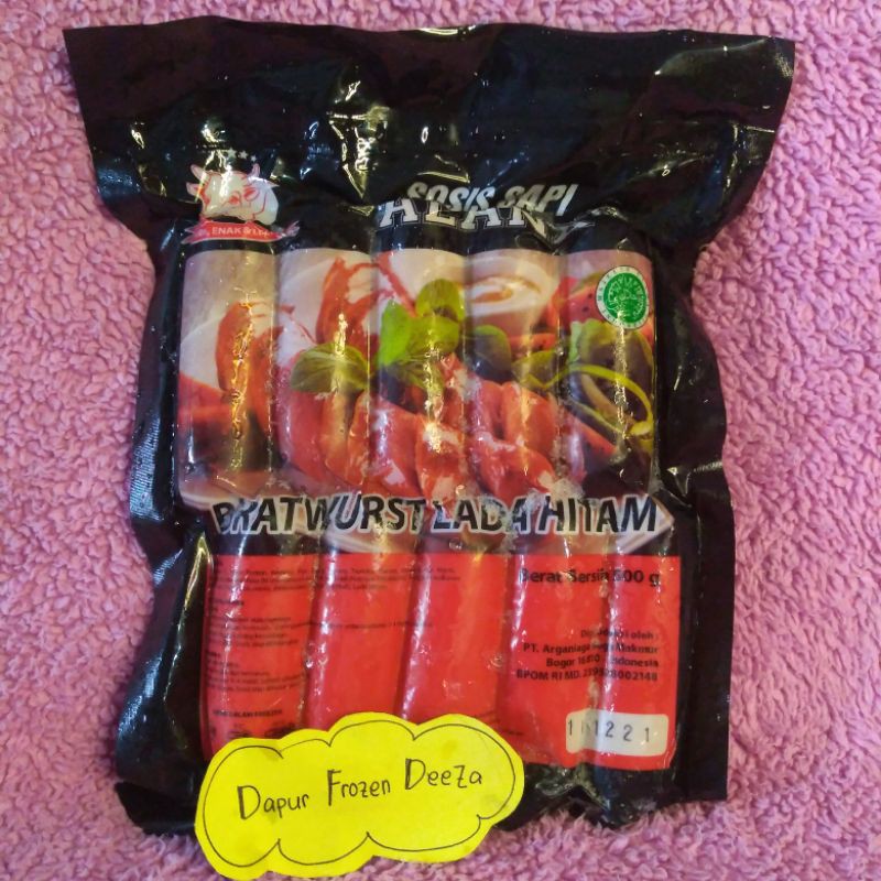 

Sosis Sapi Bratwurst Lada Hitam