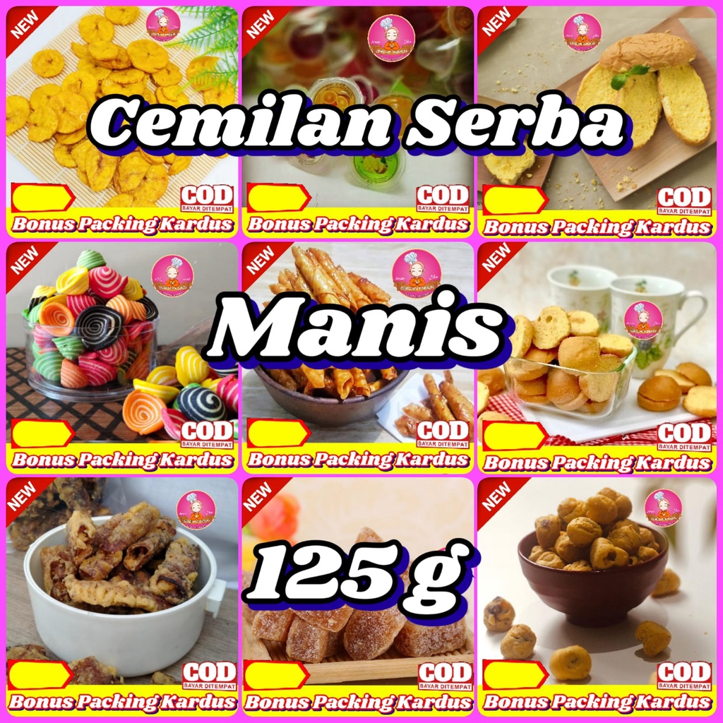 

Serba Manis 125gr / Aneka Makanan Ringan - Susi Snack Shop cemilan camilan jajanan jadul Snack Kiloan makanan ringan cemilan murah snack kiloan