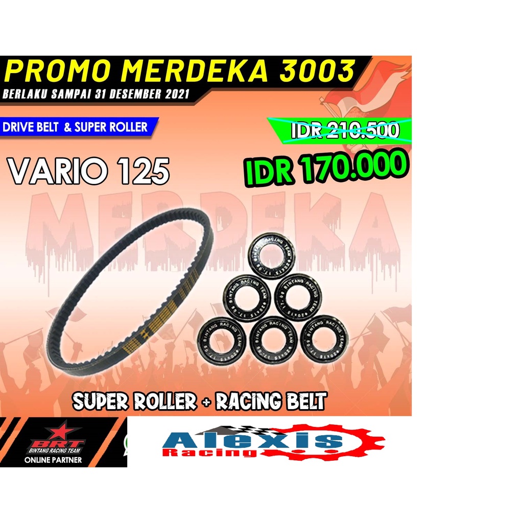 super Roller & V belt BRT Honda Vario 125 PGMFI / Vario 125 old