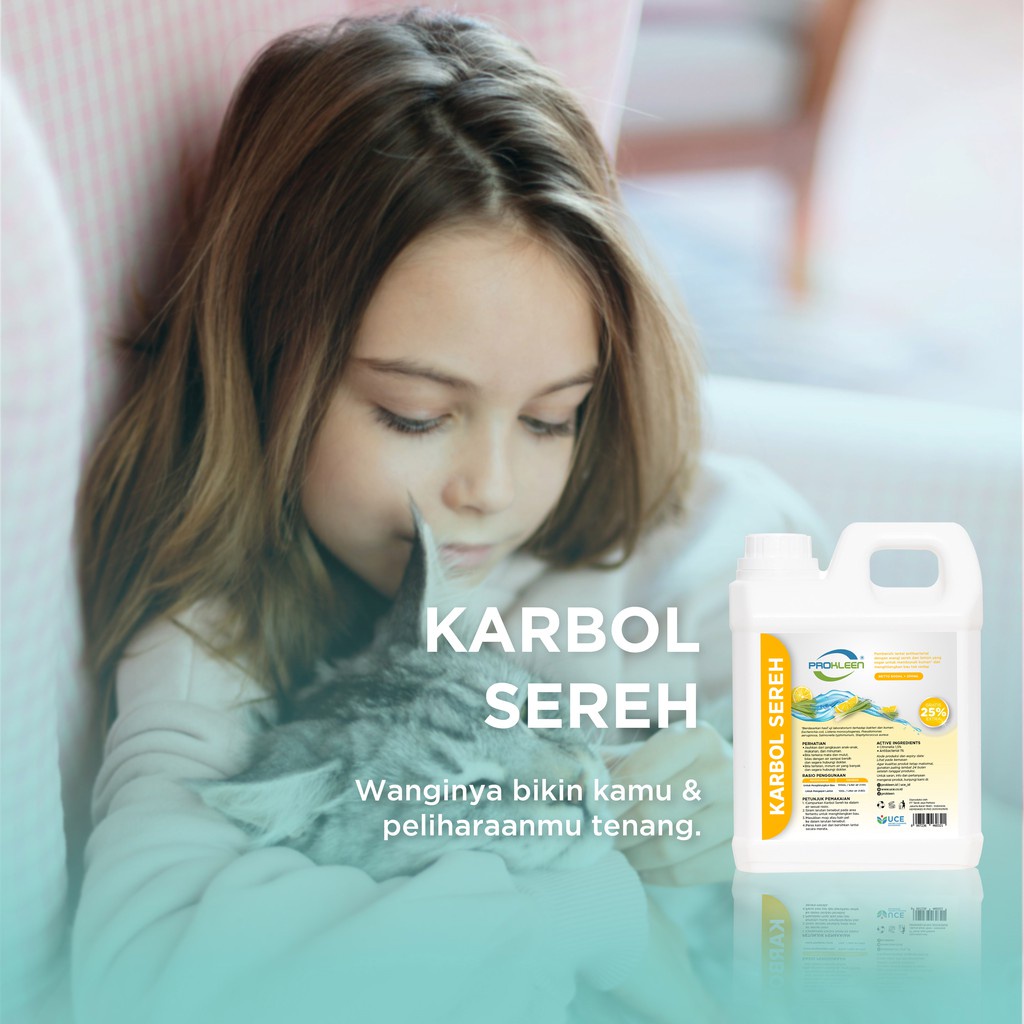 PROKLEEN Karbol wangi sereh 5 Liter konsentrat Antibacterial