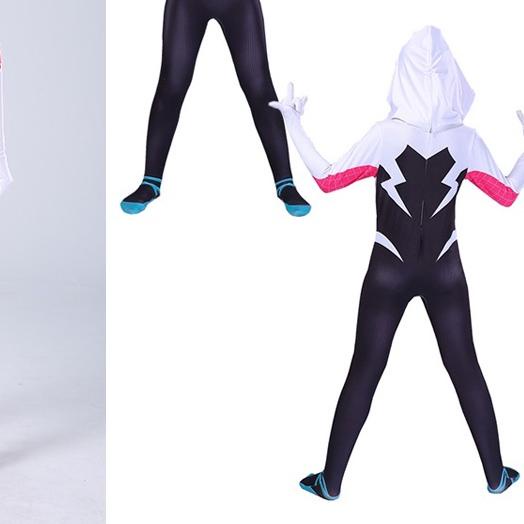 ✺ Bodysuit bungkus wanita dari Dua Dimensi COS Kostum Playsuits Cosplay Kostum Seksi Spiderman Celan