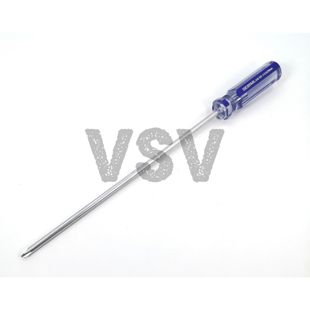 GESTAR Mechanical screwdriver (+)6x250mm Obeng crystal Obeng plus