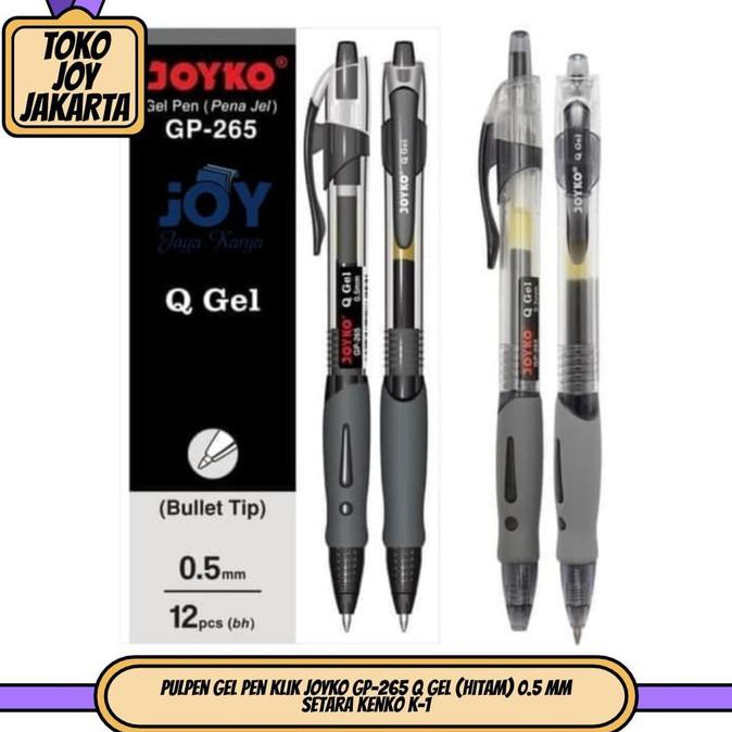 

Promo Awal tahun Pulpen Gel Pen Klik JOYKO GP-265 Q GEL (Hitam) 0.5 mm Setara Kenko K-1 Big Sale