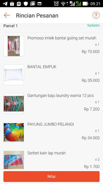 Payung Jumbo Pelangi