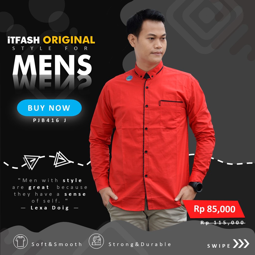 Grosir Trolis size M kemeja polos Lengan Panjang M L XL 30S polos kemeja pria cowok lengan panjang  