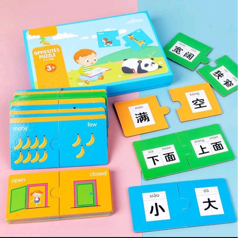 Puzzle Mandarin English Opposite