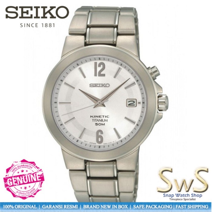 SEIKO Kinetic SKA479 SKA479P1 Titanium Original Jam Tangan Pria Automatic Garansi Resmi