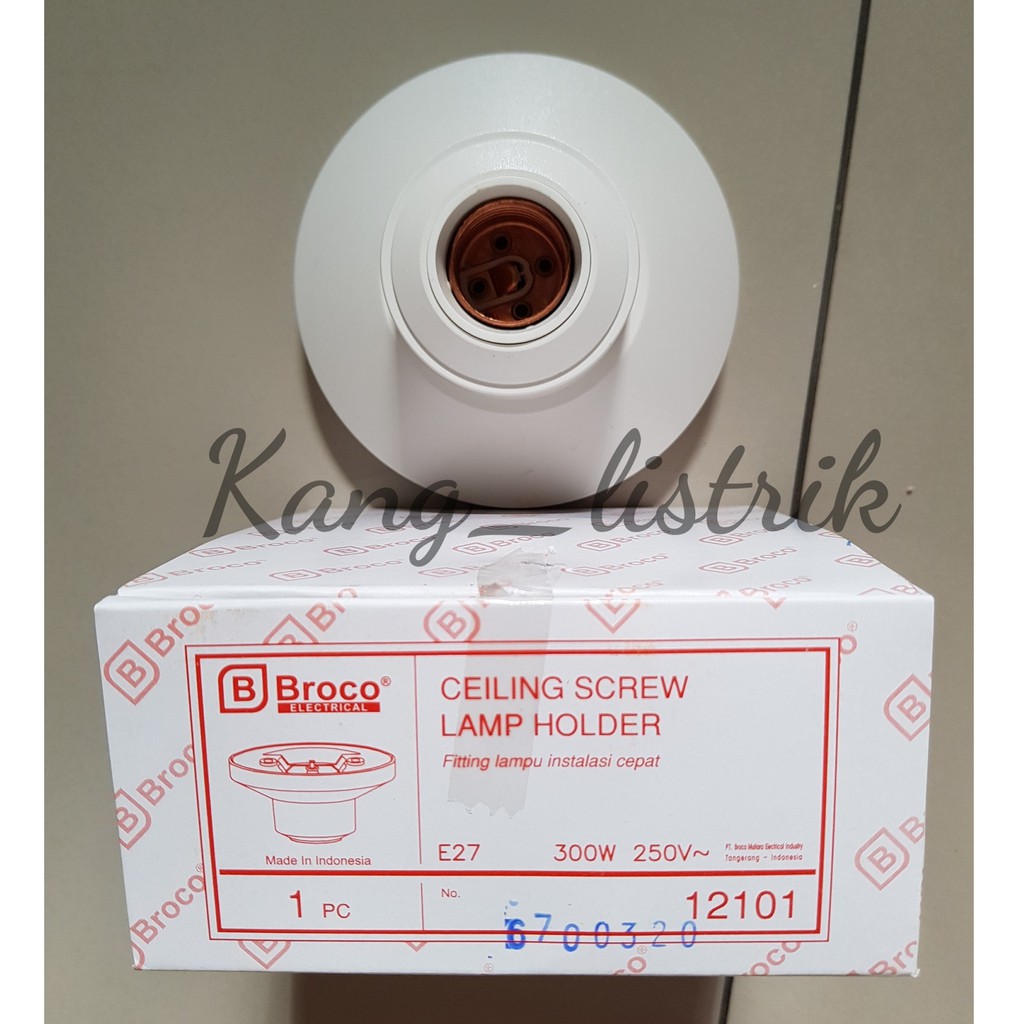 FITTING PLAFON LUX BROCO-12101 / FITTING LAMPU LUX BROCO PLAFON BESAR