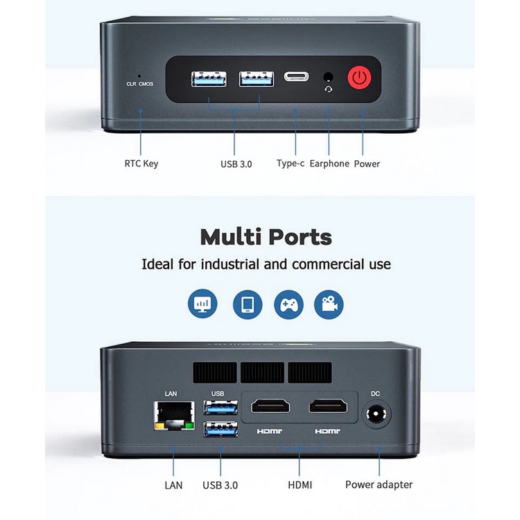 Mini PC Beelink U59 Intel 11 Jasper Lake N5095 SSD DDR4 Bukan U57