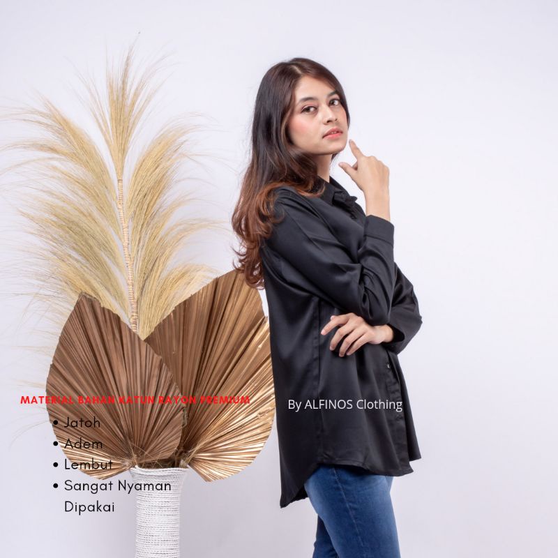 Kemeja Kerja Wanita | Kemeja Polos | Kemeja Wanita Premium | Kemeja Wanita Casual | Kemeja Kerja