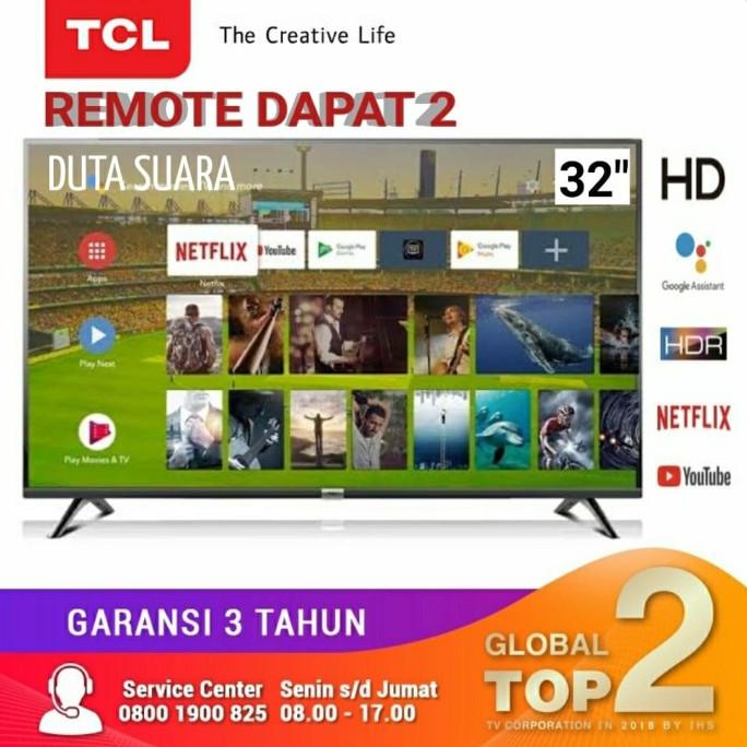 LED TCL 32 Inch 32S6800 ANDROID SMART TV Garansi Resmi 3 Tahun Termurah