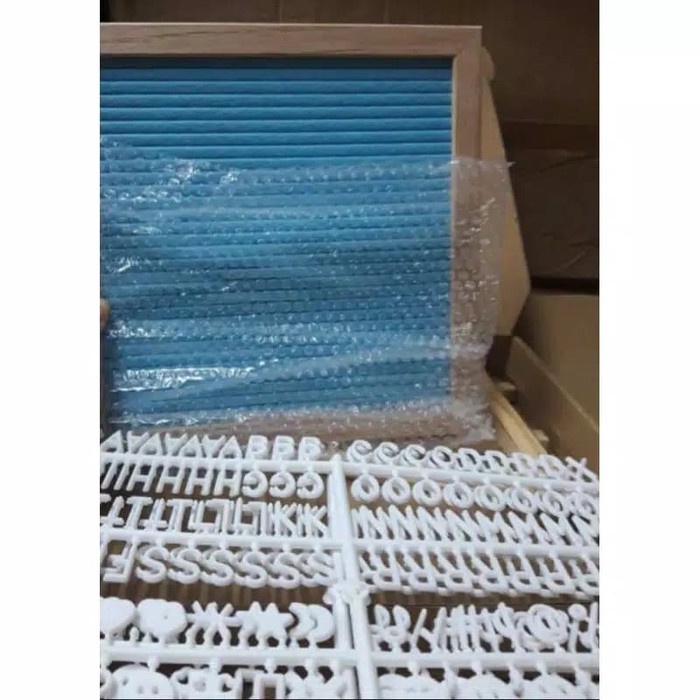 

TULIS-ALAT- CHANGABLE FELT LETTER BOARD 10’ / DIY FELT LETTER BOARD - BIRU -ALAT-TULIS.