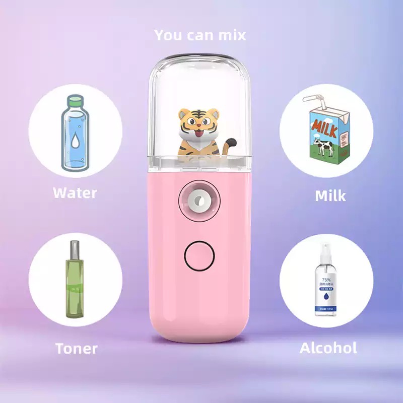 [EIKE] NANO SPRAY KARAKTER LUCU / MINI NANO MIST SPRAYER 30ML USB / FACE SPRAYER PORTABLE / NANO SPRAY / NANO SPRAY BONEKA