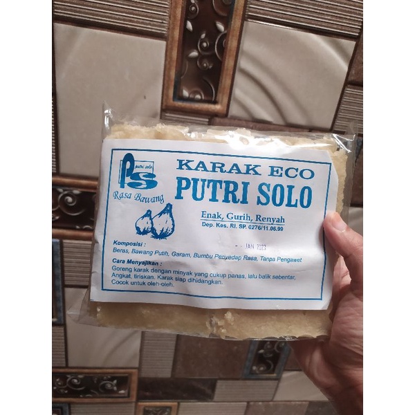 

KARAK SOLO /KARAK ECO/ KARAK PUTRI SOLO