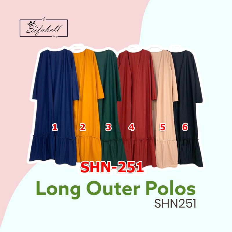 Long Outer Cardigan Panjang Fashion Wanita Termurah SHN251