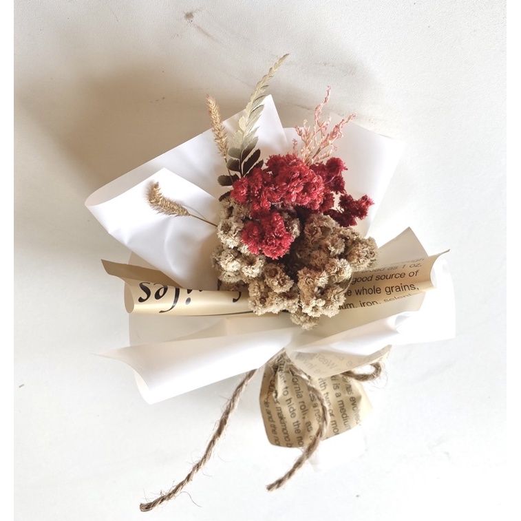 Aesthetic buket mini bunga kering/ hiasan hamper/ kado