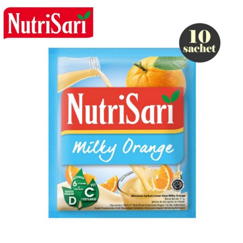 

NutriSari Milky Orange 11 Gram 10 Sachet