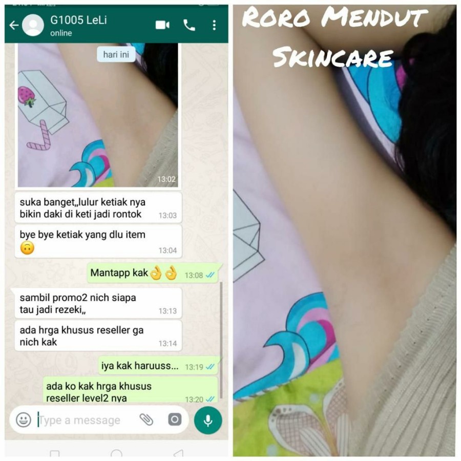 Lulur Premium Pemutih Ketiak Tanpa Bau Roro Mendut