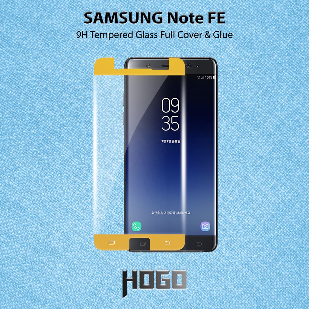 SAMSUNG Galaxy Note FE Tempered Glass HOGO Full Cover Glue