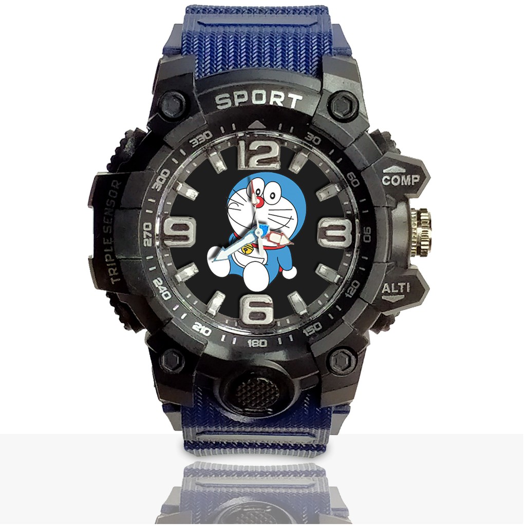 Jam Tangan Custom DORAEMON Ruber- Water Resistant