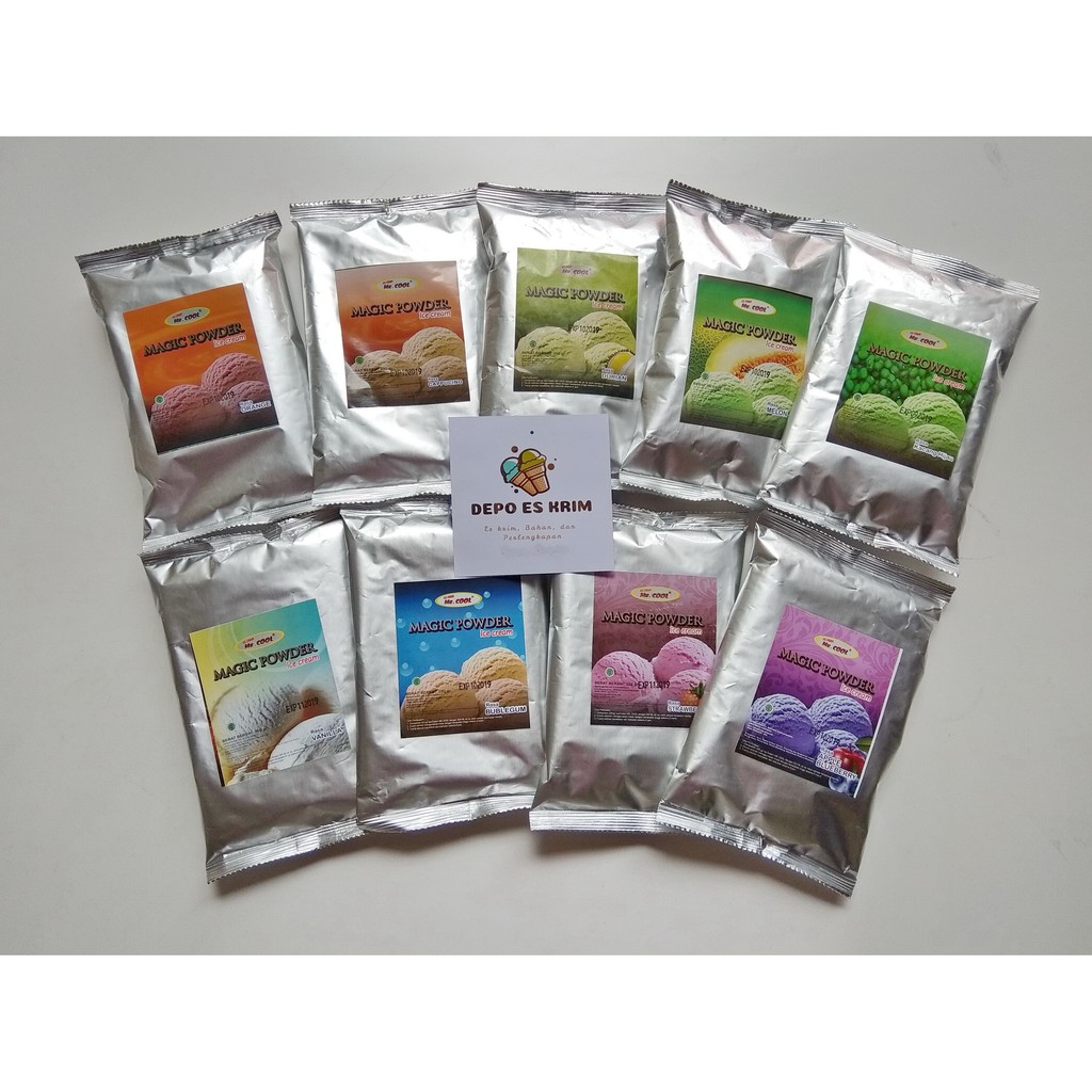 Paket Usaha Es Krim Cup Kertas 100 ml Murah ( Bubuk Mr Cool Pondan Haan Ice Cream Paper Cup)