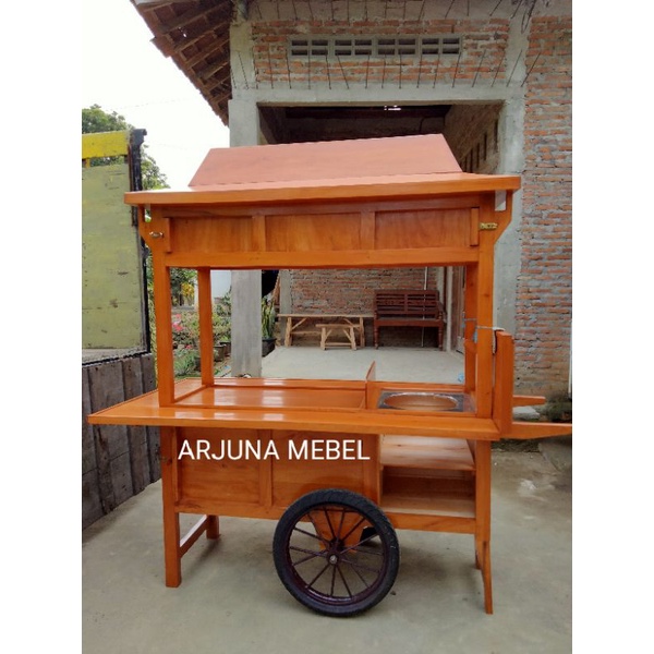 GEROBAK ANGKRINGAN ATAP JOGLO+RODA