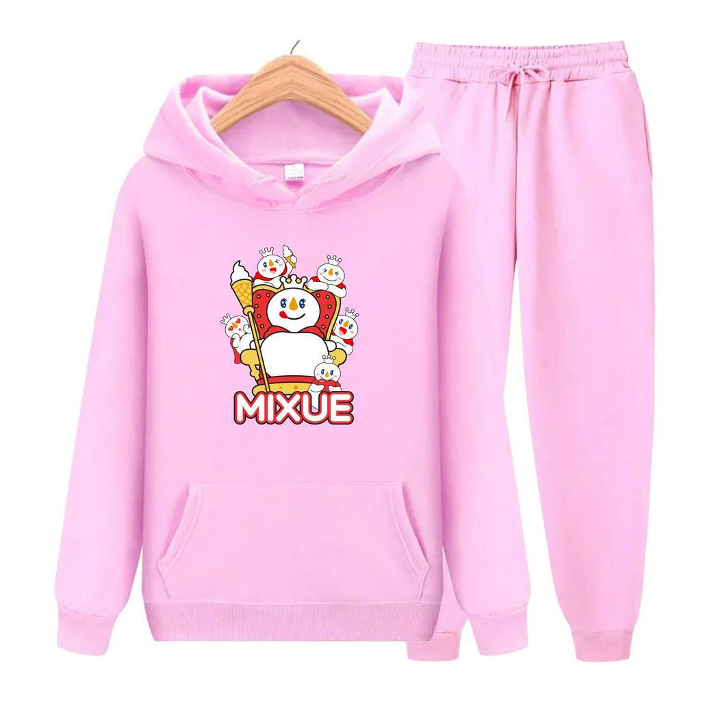 FenishaStore MIXUE ICE CREAM VIRAL Sweater Hoodie Atasan Dan Setelan Anak Usia 4-14 Tahun Bisa Bayar Ditempat COD