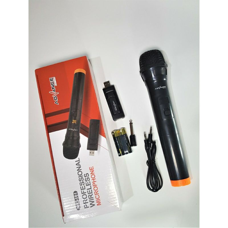 mic Wireless Single Advance Mic-101/Mikropon Nirkabel Portable/Professional Wireless Microphone