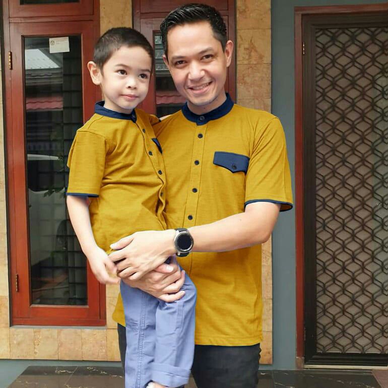 Couple Ayah Dan Anak Brinko - Baju Couple Koko Muslim Terbaru