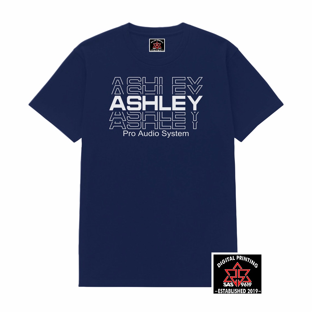 Baju T-shirt Kaos Audio Sound System mixer Logo Ashley / kaos oss / kaos musik / kaos operator sound system terlaris
