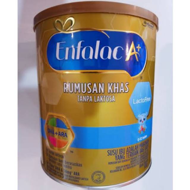 

900GR SUSU ENFALAC A+ 0-12 BULAN RUMUSAN KHAS TANPA LAKTOSA LACTOFREE LACTO FREE