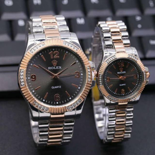 Jam Tangan Couple/Pria/Wanita Rolex Angka Crono Off