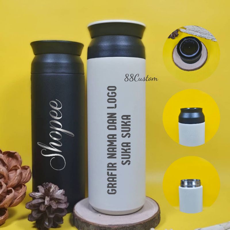 Tumbler Travel Japan Custom Free Grafir Nama dan Logo