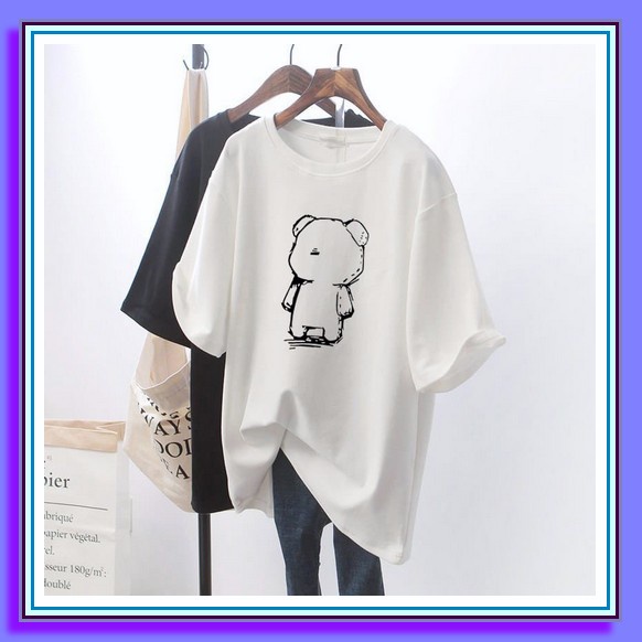 Bsf Standoad Pe Baju Atasan Cewek Kaos Wanita Lengan Pendek Jumbo Woman Top O-Neck Tee Shortsleeve T