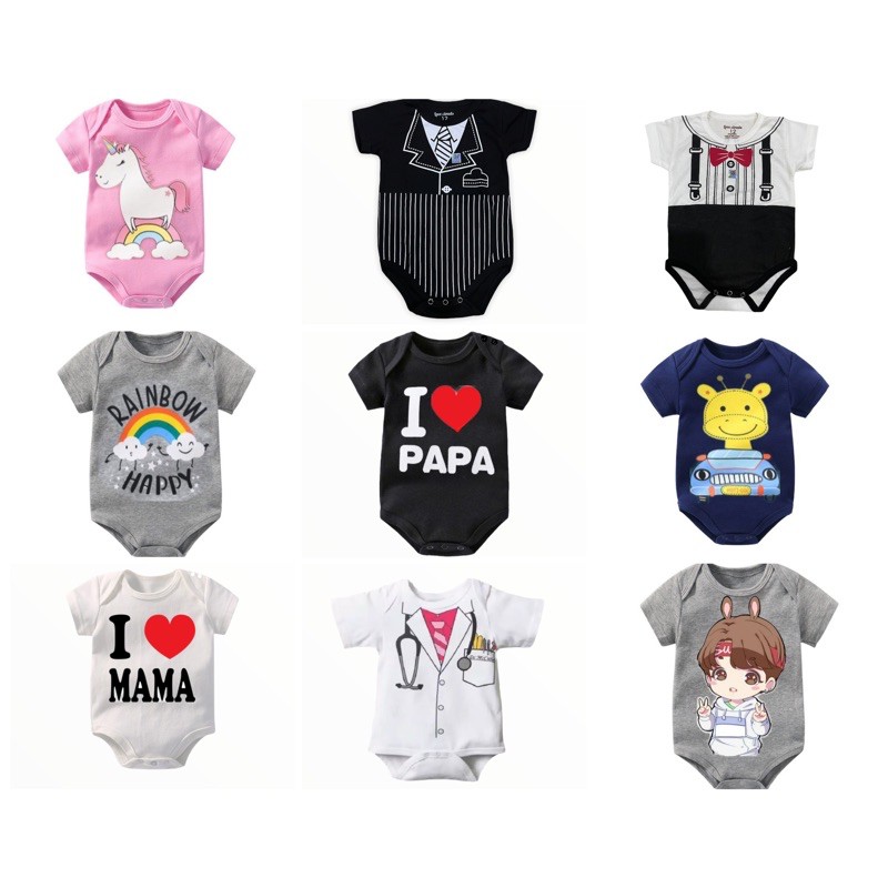 Jumper bayi / Jumper pendek Fashion bermotif SNI